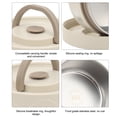thumbnail image 3 of Récipient Alimentaire Isolé, Chaudron 420ml en Acier Inoxydable 304 Double Couche Portable Forme Ronde Récipient Thermique pour Déjeuner, 3 of 8
