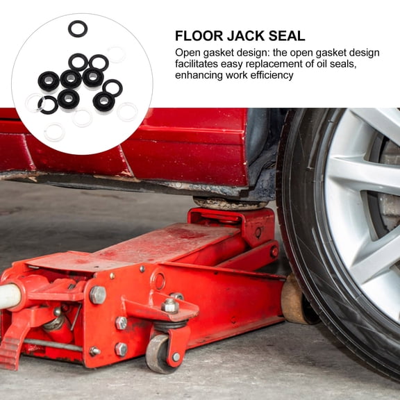 HOMEMAXS 5 Sets of Hydraulic Floor Jack Oil Seal Replacement Kit High Sealing Performance Jack Oil Gasket for Various Hydraulic Jacks