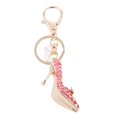 thumbnail image 1 of Llavero de cristal de imitación Sunnimix Monedero Colgante Llavero Colgador de llaves de coche Lindo Ke Tacones altos Rosa, 1 of 3