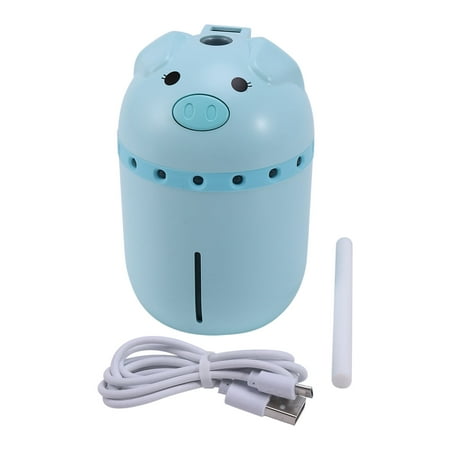 

Household Cartoon Pig Usb Humidifier ThreeInOne MultiFunction Humidifier Blue