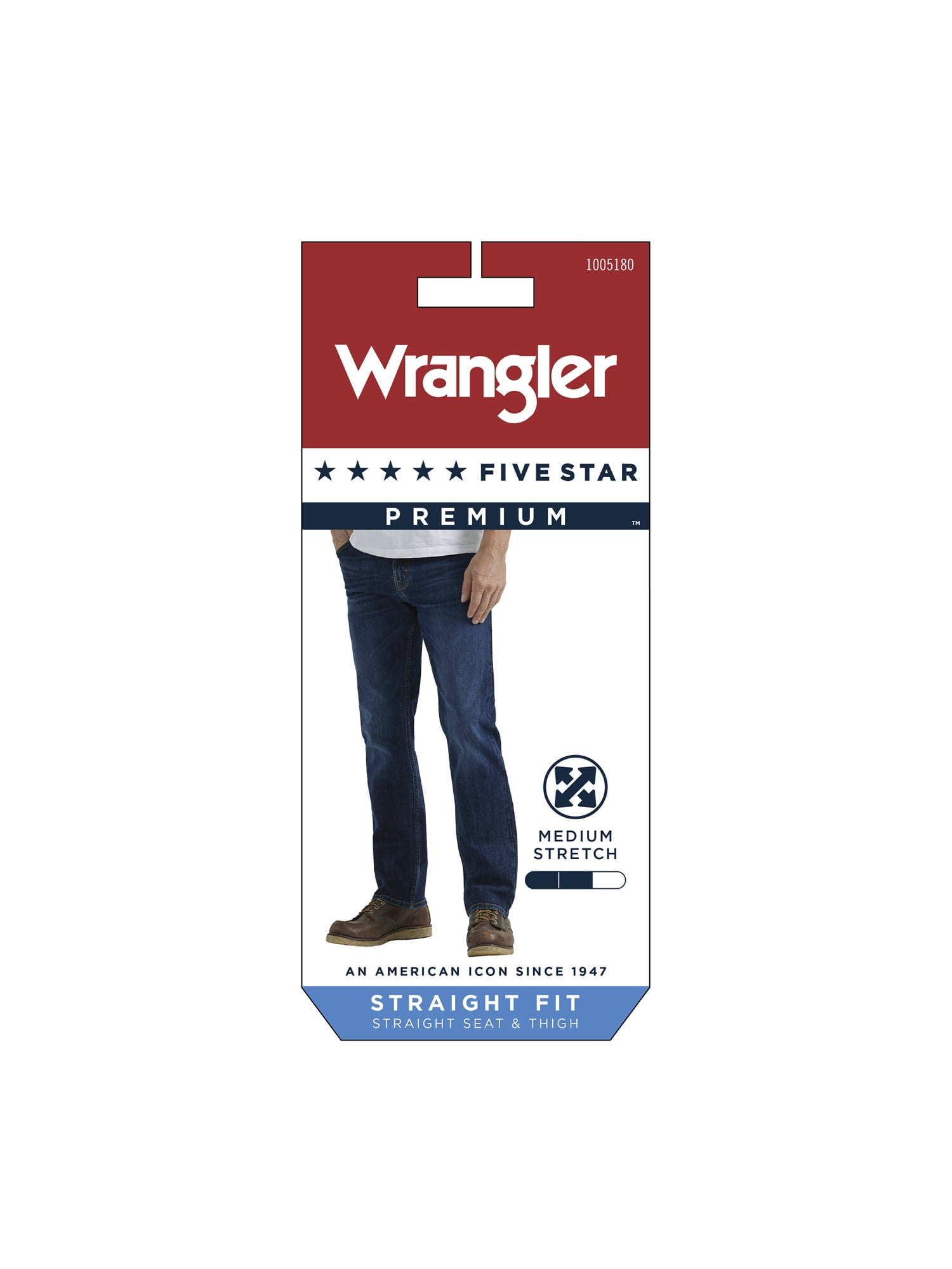 Wrangler Men's Slim Straight Fit Jean with Stretch