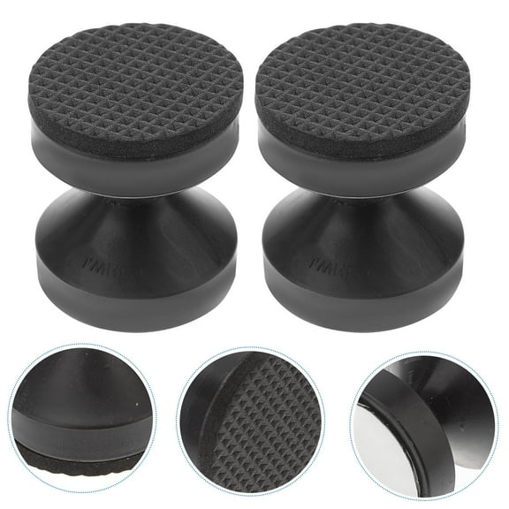 ibasenice 2Pcs Adjustable Bed Frame Stabilizers Black with Adhesive Anti Shake Tool for Home Use