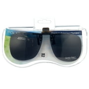 Polar Optics Unisex FlipUps REC 58 ClipOns Sunglasses Gray