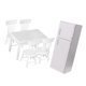 thumbnail image 1 of Dollhouse 1:12 Muebles En Miniatura Hechos Vivid Cocina Refrigerador Y De Sillas De, 1 of 7