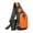 Orange, variant on Lightweight Outdoor Travel Shoulder Backpack, Polyester Nylon Slim Bag, Soft Shoulder Adjustable Strap Backpack for Daily Driving, Walking, Sports