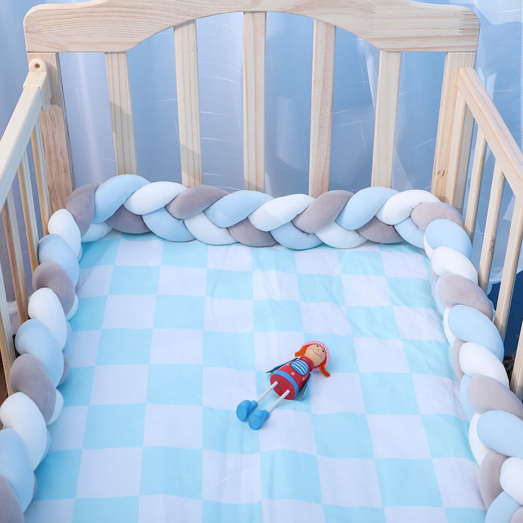 Baby Bed Crib Bumper Crib Breathable Guardrail Safety Protector Cushion Nursery 