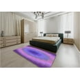 thumbnail image 5 of Ahgly Company Machine Washable Indoor Rectangle Transitional Purple Area Rugs, 2' x 4', 5 of 7