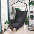 thumbnail image 2 of Veryke Hanging Hammock Chair, Tassel Swing Chairs with Pillow - Max 264 LBS - Gray, 2 of 10