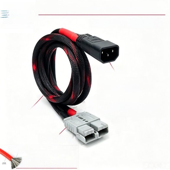 Sagargo 80A to Straight Head Power Wire High-Power Device Silicone Cable 10/8Awg 1M 10Awg