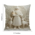 thumbnail image 3 of LmnLft Christmas Pillow Set, 45x45cm Living Room Sofa Cushion Set For Holiday Decoration, Excluding Pillow Core, Soft Decorative Throw Pillows With Christmas Motifs, 3 of 6