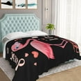thumbnail image 5 of Flamingo Throw Blanket, 40"x50" Flannel Cute Flamingos Themed Throw Blankets, Soft Nap Throw Blanket for Home Boys Girls Women Flamingo Lovers Gifts, 5 of 5