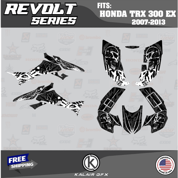Kalair GFX Graphics Kit for Honda TRX300EX (2007-2013) Revolt Series