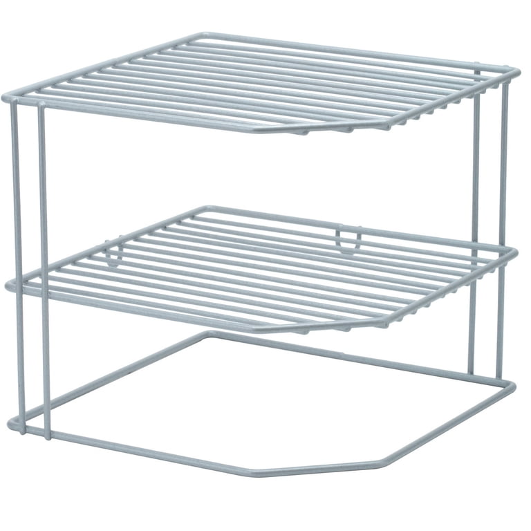 Kitchen Details Iron Corner Shelf, 3-Tier, Grey photo 4