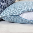 thumbnail image 3 of Jackie Turquoise Geometric Polyester 20 in. x 20 in. Throw Pillow, 3 of 5