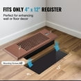 thumbnail image 6 of KFFKFF Quiet Register Booster Fan, Fits 4” x 12” Vent Openings, with Remote and Thermostat Control, Adjustable Speed for Heating and Cooling, Brown, 6 of 9