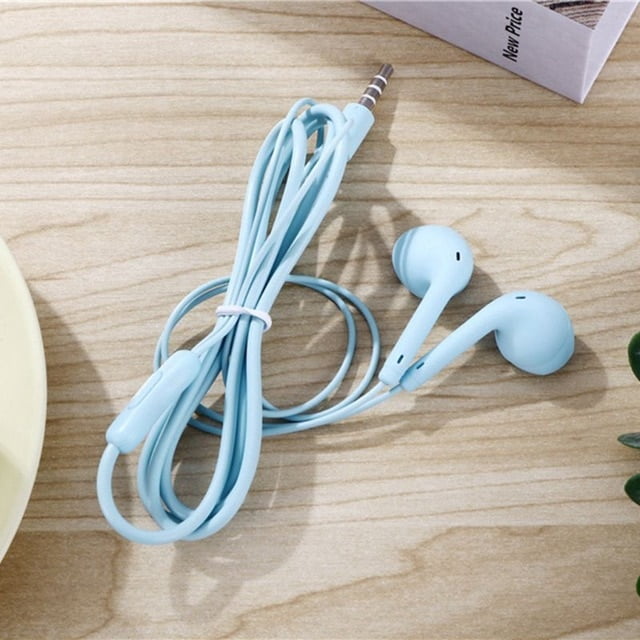 Auriculares deportivos con cable Super Bass 3,5 mm auriculares auriculares con micrófono incorporado manos libres Gao Jiahui unisex