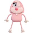 thumbnail image 1 of Kawaii Phone Cases Apply to iPhone 14 Pro Max,Cute Cartoon Bucktooth Rabbit Pink Phone Case Unique Fun Cover Case, 1 of 5