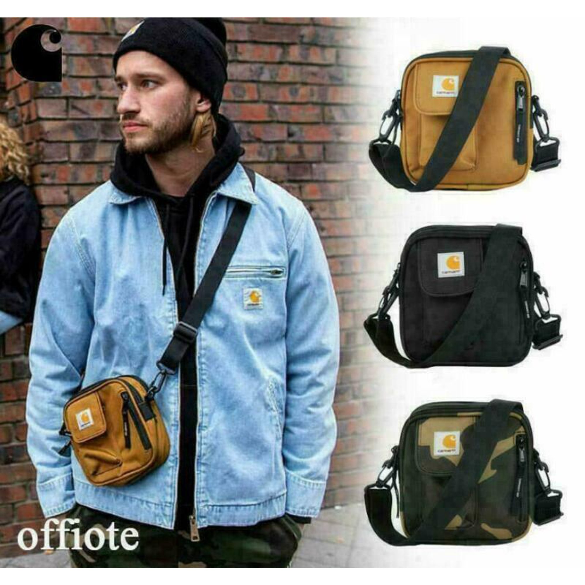 carhartt bag practical crossbody men women travel shoulder messenger satchel Snap fuss pouch dedicated to small essentials Carhartt Bag Practical Crossbody Men