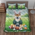 thumbnail image 2 of Happy Easter Hello Spring Shiba Inu Playing Football Quilt Bedding Set Shibas Dog Lovers Gifts Idea 1 Blanket Bed Cover 2 Pillowcases - 13003, 2 of 5
