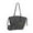Charcoal, variant on Liv Women's Tote Bag & Wristlet Wallet Set – Stylish Vegan Leather Fashion and Casual Handbag Mia K - Black