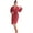 Red, variant on TowelSoft Women's 100% Cotton Terry SPA Bathrobe Red One Size