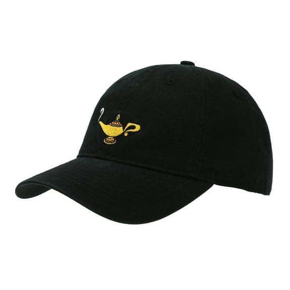 Disney Aladdin Genie Lamp Adult Black Unstructured Baseball Cap