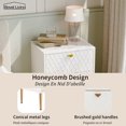 thumbnail image 4 of Boyel Living 2 Drawer Nightstand Free standing Storage Cabinet Sofa Side Storage Table Bedroom Accent Side Table, White, 4 of 10