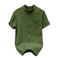 thumbnail image 2 of pstuiky camisetas para hombre, Camisa casual de manga corta para hombre, estilo bolos vintage, estilo playero cubano, con botones, para verano camisas casuales para hombre l, 2 of 4