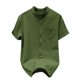 thumbnail image 2 of pstuiky camisetas para hombre, Camisa casual de manga corta para hombre, estilo bolos vintage, estilo playero cubano, con botones, para verano camisas casuales para hombre l, 2 of 4