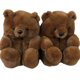 thumbnail image 1 of 2021 2021 zapatos de casa de felpa cálidos para mujer, pantuflas de oso de peluche suave, pantuflas de interior para el hogar, lindos zapatos divertidos de dibujos animados para mujer, 1 pieza zhangyuxiang LED, 1 of 2