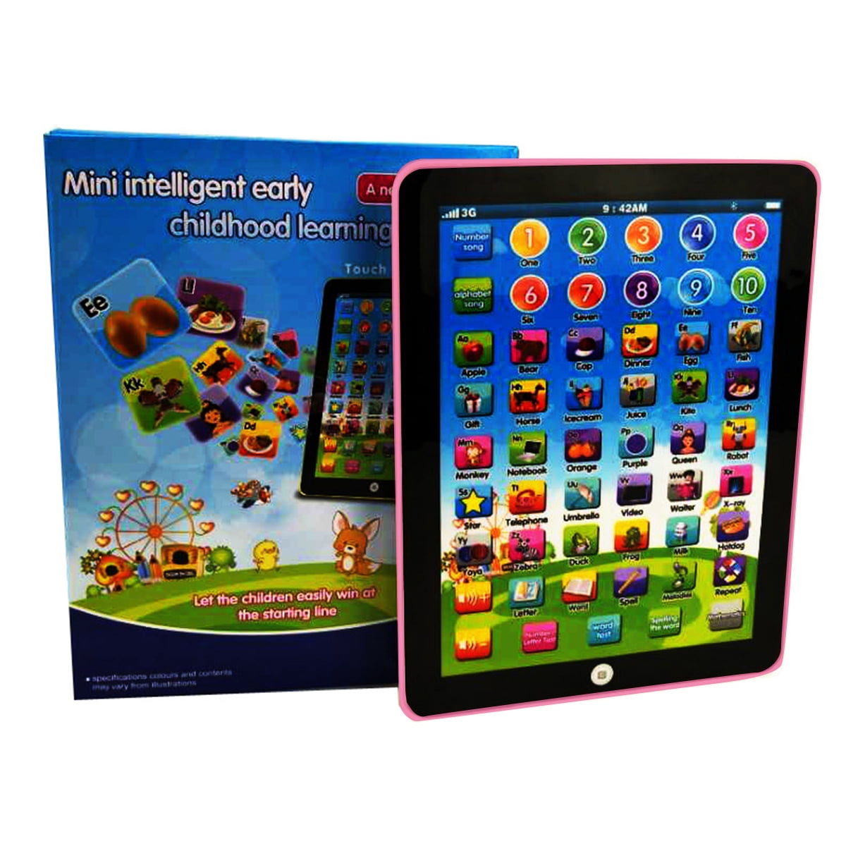 Blue Toy Smart Kids Educational Musical Learning Games Tablet Ages 3 