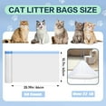 thumbnail image 2 of ATBXHZSZ 60 Count Cat Litter Bags Litter Box Liners for Automatic Litter Box for Robot 4/3 Drawstring Cat Trash Bags Heavy Duty Extra Thick, 2 of 8