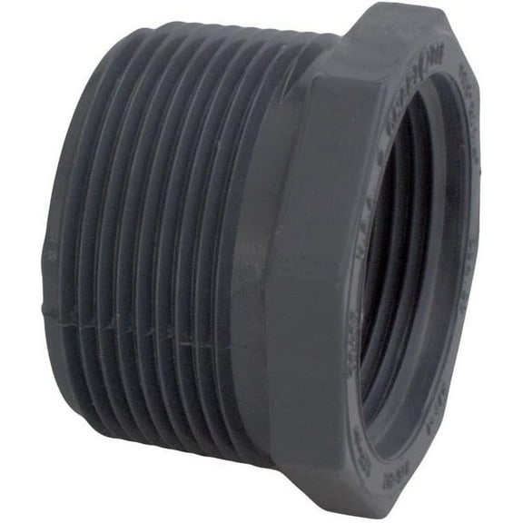 Charlotte Pipe Schedule 80 2 in. MPT x 1-1/2 in. Dia. FPT PVC Reducing Bushing
