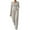 Khaki, variant on FAIWAD Women's Ribbed Knitted 2 Piece Outfits Long Sleeve Slim Tops and Wide Leg Pants Teen Girls Loungewear with Pockets