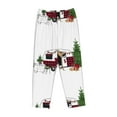 thumbnail image 4 of Xecao Vintage Buffalo Plaid Christmas Camper Women's Straight Lounge Pajama Pants: The Epitome of Relaxed Sleepwear, 4 of 9