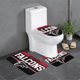 thumbnail image 1 of Juego de alfombras de baño de 3 piezas del equipo Atlanta Alfombra antideslizante para baño de 24 x 16 pulgadas, 1 of 7