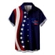 thumbnail image 5 of New American Independence Day Short Sleeve Shirt Printed Men's Casual Beach Top SummerXL, 5 of 5