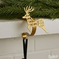 thumbnail image 5 of Split P Jumping Deer Stocking Hanger - Set of 2, 5 of 5