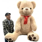 Giant 6 Ft Stuffed Plush Teddy Bear - Extra Large 72 Inch Big Plushie