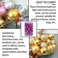 thumbnail image 5 of DEBGFS Hanging Purple Plastic Ball Ornaments  34 Count (1.57”),rosered, 5 of 5