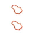 thumbnail image 2 of Collar decorativo Sonducket de acrílico electrochapado Naranja 2piezas, 2 of 6