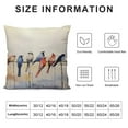 thumbnail image 6 of PIKWEEK  Watercolor Birds Decorative Pillow Covers Lovely Birds Rest on Wire Cushion Cover Spring Home Decor Throw Pillowcase 2pc, 6 of 6