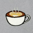 thumbnail image 2 of Dalix Cappuccino Embroidered Cotton Relaxed Boxy Fit Short Sleeve Crewneck Tee Shirt Mens in Athletic Heather M Medium, 2 of 5