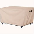 thumbnail image 1 of HLONK 1pc Heavy-Duty Fire Pit Cover - Beige Outdoor Fire Table Protector with Drawstring Closure  All-Weather Patio  Garden  Backyard  or Fireplace Cover - Compatible with Gas & Tradition, 1 of 1