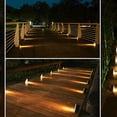 thumbnail image 2 of 2/6pcs Solar Step Lights, Warm White Triangle Solar Deck Lights, IP67 Waterproof Auto On Off Decoration Lights, For Stair Patio Yard, Driveway, Porch, Front Door, Sidewalk, 2 of 4