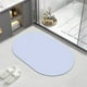 thumbnail image 1 of Tapete de baño de diatomita | Súper absorbente y de secado rápido | Reverso de goma antideslizante | Estilo moderno | 40 x 60 cm | Disponible en rosa, amarillo, gris y azul, 1 of 6