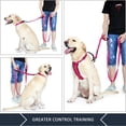 thumbnail image 3 of Dog Leash - Traffic Padded Two Handle - Heavy Duty - Double Handles Lead for Control Safety Training - Leashes for Large Dogs or Medium Dogs - Dual Handles Leads - 180cm, 3 of 5