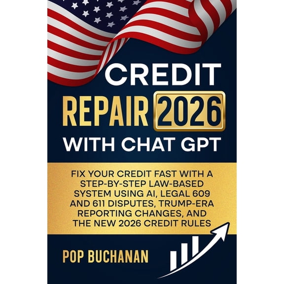 Credit Repair 2026 with ChatGPT: Fix Your Credit Fast with a Step-by-Step Law-Based System Using AI, Legal 609 and 611 D, (Paperback)