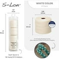 thumbnail image 5 of The Beadsmith S-Lon Fine Nylon Cord – White Color – TEX135, .4mm Diameter, 4-Pack, 118 Yards Spools – For Stringing Beading Crochet, Micro-Macrame Jewelry & Kumihimo Projects, 5 of 8