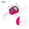 thumbnail image 2 of Dedos Conteo Contador 0-99999 5 Digital LED Pantalla con Estuche para Deportes Contando, Rosa, Paquete de 2, 2 of 5